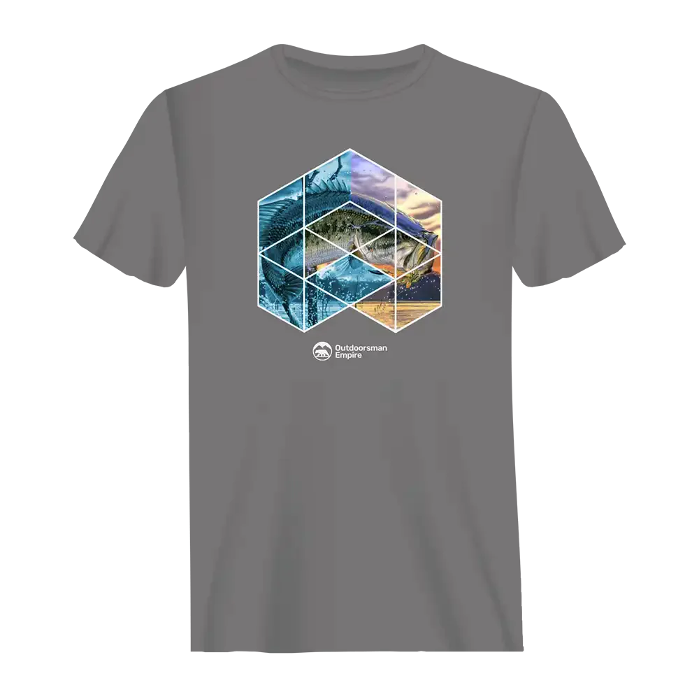Fishing Geometry Man T-Shirt