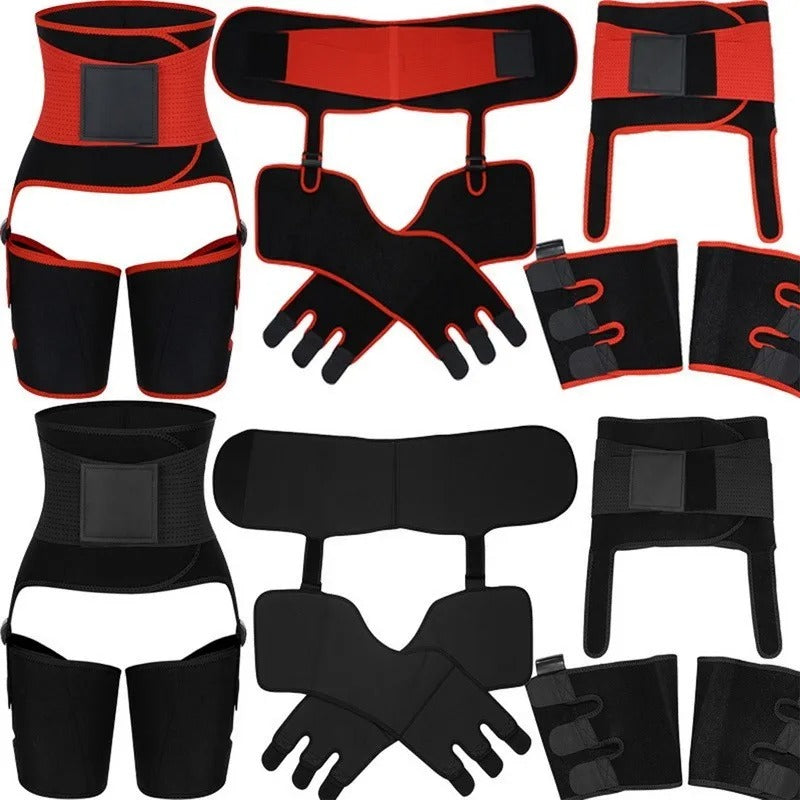 Waist Trainer for Women, 3-in-1 Thigh Trimmer Belt with Butt Lifter Slimming Body Shaper Sweat Band