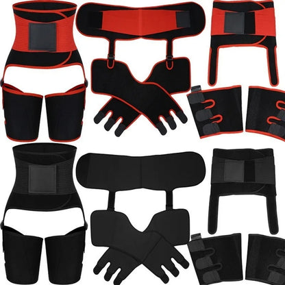 Waist Trainer for Women, 3-in-1 Thigh Trimmer Belt with Butt Lifter Slimming Body Shaper Sweat Band